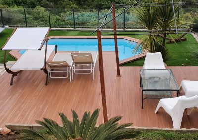 terrasse aluminium piscine